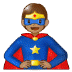 🦸🏽 superhero: medium skin tone display on Samsung